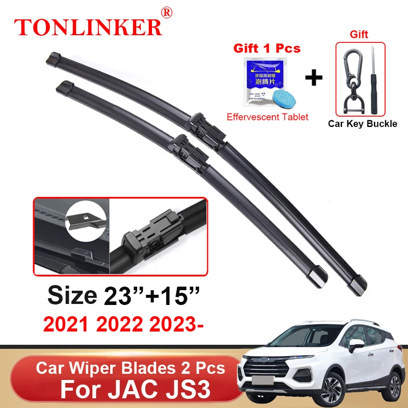 Автомобильные щетки стеклоочистителя TONLINKER для JAC JS3 SUV 2021 2022 2023, автомобильные аксессуары, передняя щетка стеклоочистителя, щетки, резак, товары