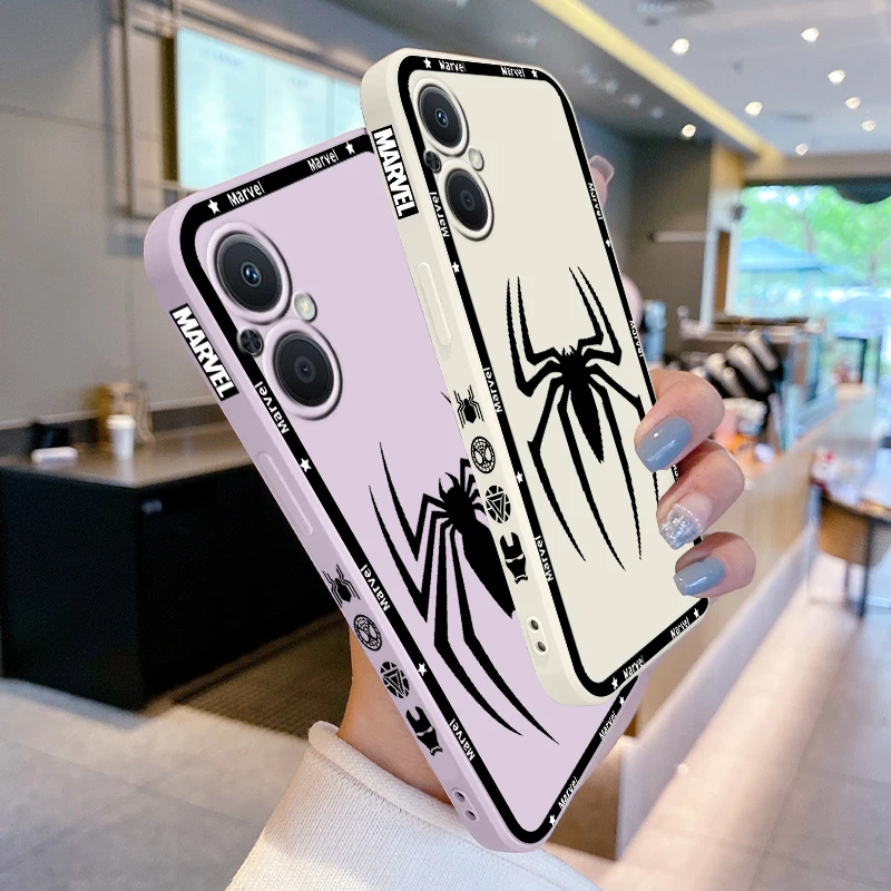 Фото Чехол для телефона с логотипом Marvel Человек-паук Веном для OPPO Find X5 X3 X2 Lite Pro Neo A5 A53 A94 4G №2