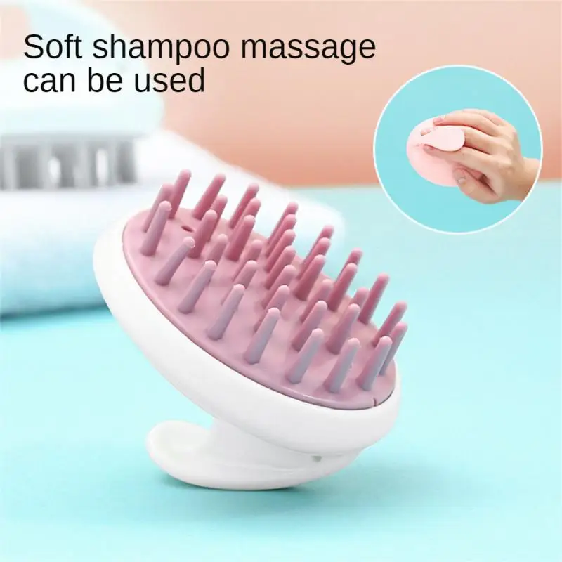 Фото New Silicone Shampoo Scalp Hair Massager Comb Bath Scalp Massage Brush Shampoo Massager Scalp Acupuncture Point Massage №2