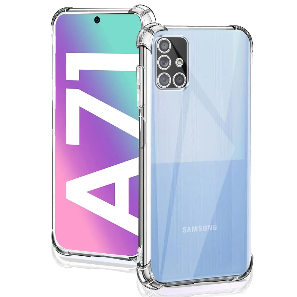 Чехол для Samsung Galaxy A71 4G, Силиконовый Мягкий противоударный Прозрачный чехол для Samsung A71, прозрачный чехол для Samsung A71, чехол, оболочка