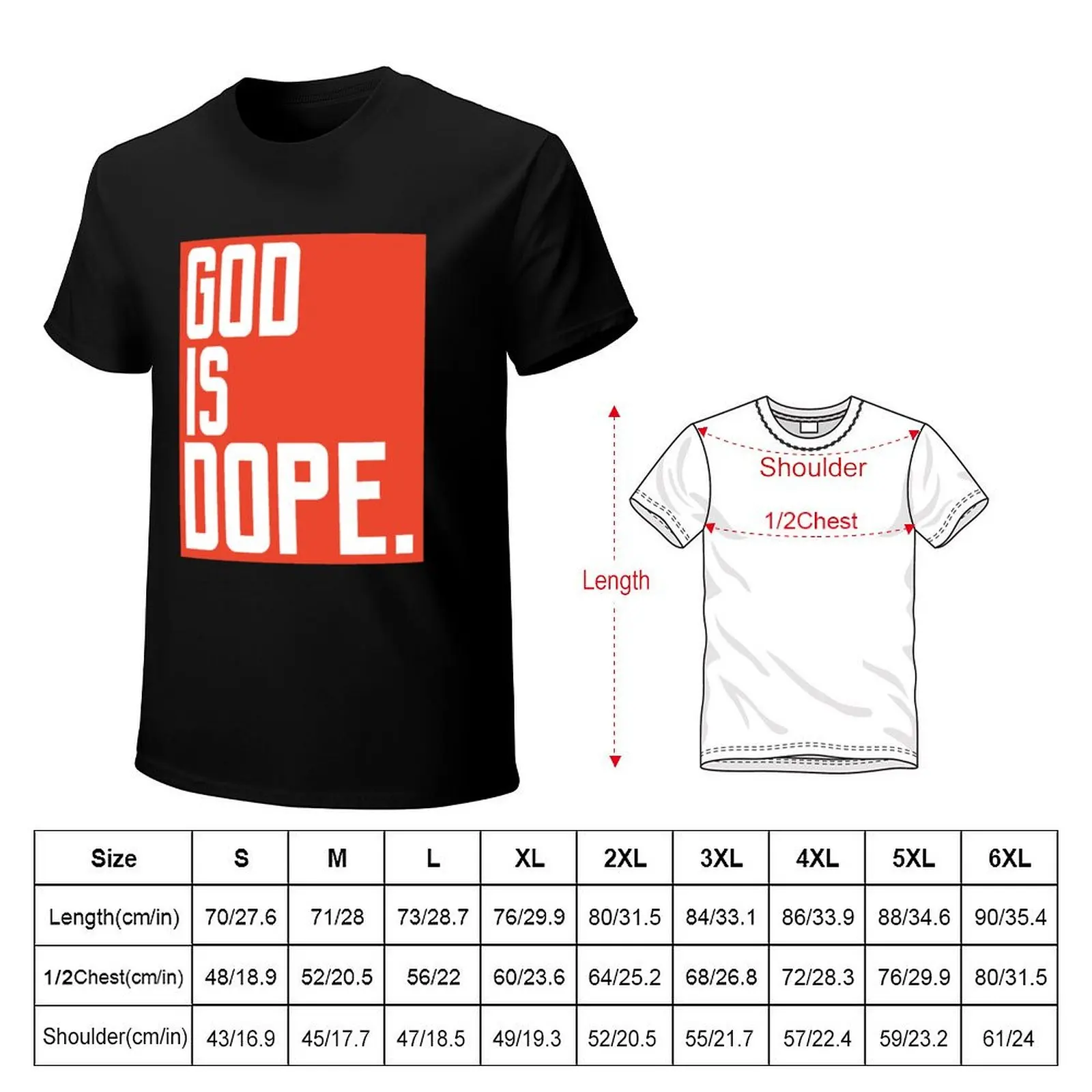Фото Футболка GOD IS DOPE с рисунком, одежда на день Святого Валентина, новые подарки и футболки, забавные футболки с мемми, мужские футболки №2