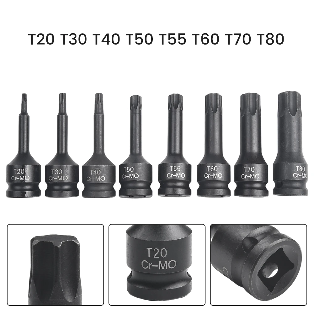 Розетка звездообразной формы 12, рабочее расстояние, T20, T30, T40, T45, T50, T55, T60, T70, T80, домашние инструменты для отверток (art.: 3920c57113485) - 3920c57113485