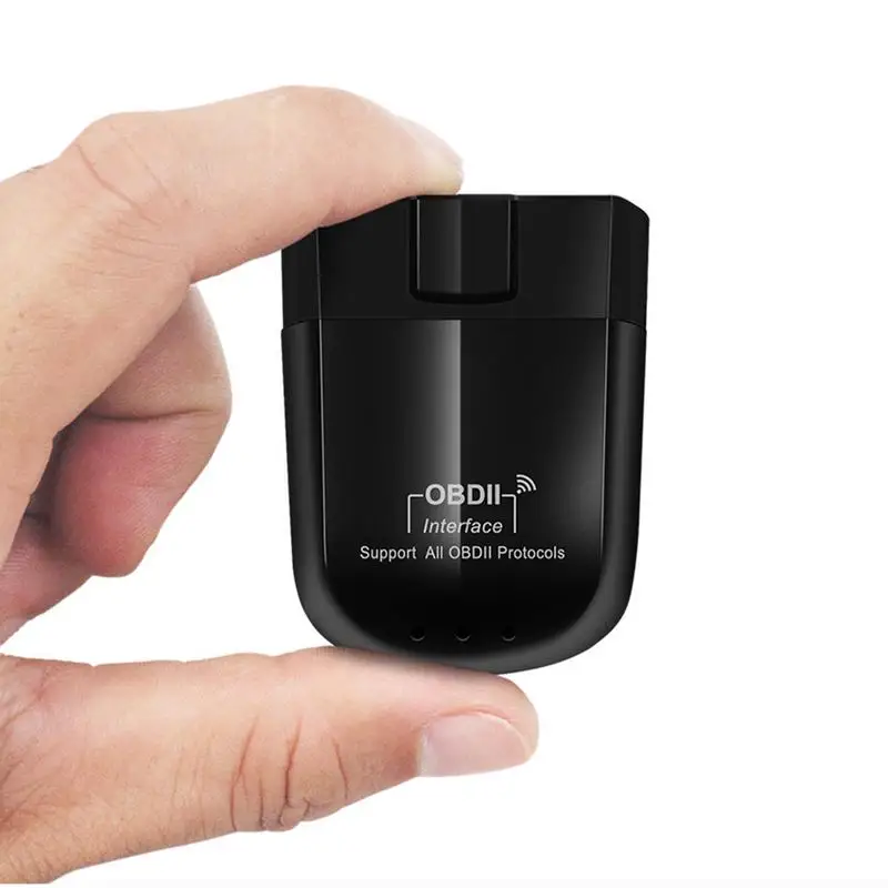 Фото Считыватель кодов Mini OBD2 ELM-327 V1.5 WIFI диагностический инструмент для проверки двигателя Super ELM-327 Автомобильный диагностический сканер для IOS 25K80 №2