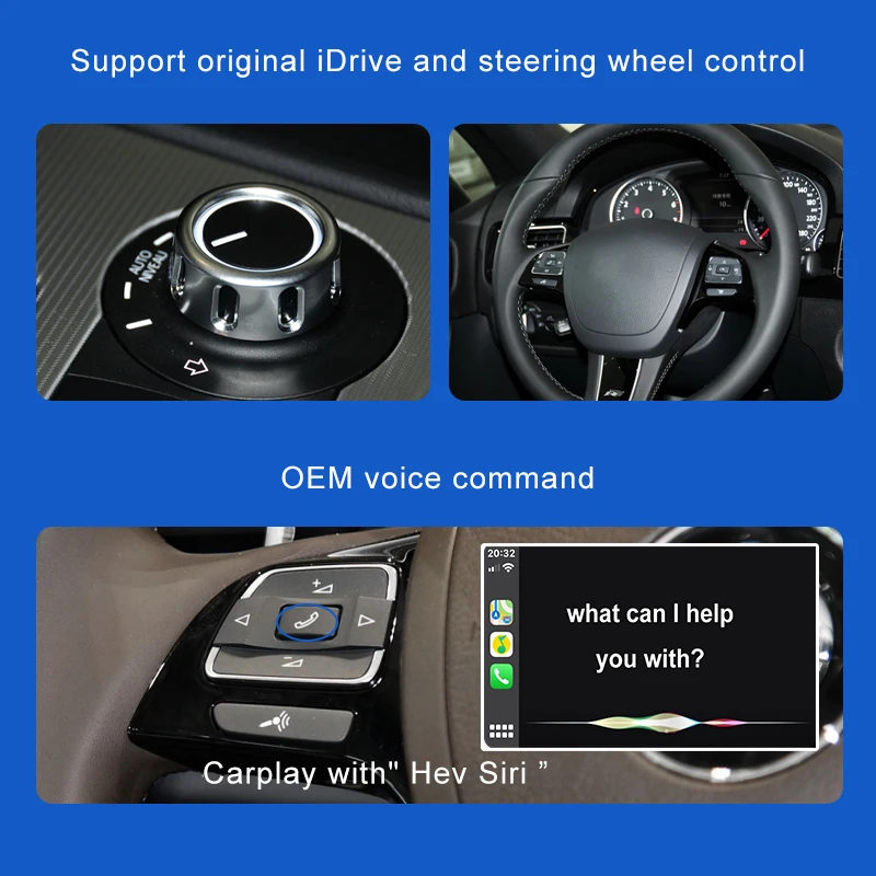 Фото Беспроводной смарт-модуль CarPlay AndroidAuto для Volkswagen Touareg RNS850 2012-2018, поддержка зеркального отображения микрофона OEM №5