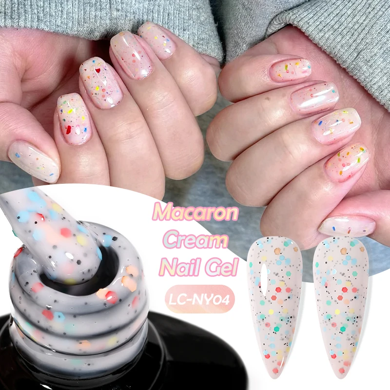 LILYCUTE 7 мл Кремовый гель-лак для ногтей Soak Off UV LED Блестящие блестки Гель-лак для дизайна ногтей Полуперманентный УФ-гель для маникюра ногтей