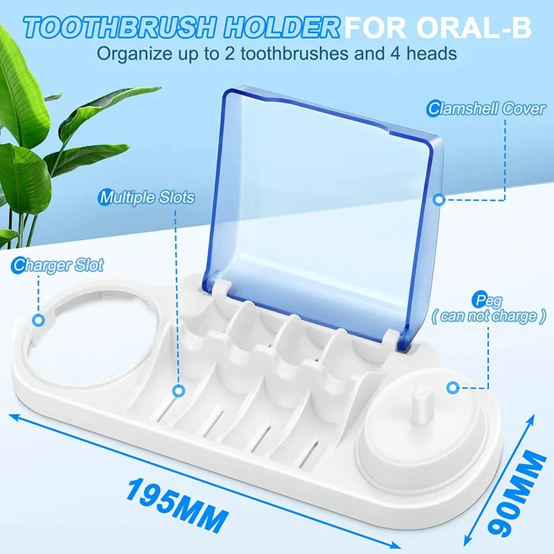 Фото Держатель для зубной щетки Braun Oral B, подставка для зубной щетки в ванную комнату, подставка для зубной щетки, держатель, основа для насадок для зубной щетки с отверстием для зарядного устройства №5