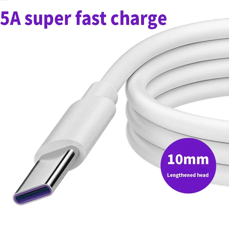 Зарядный кабель USB Type-C, 5 А, 10 мм, для Sony Xperia XZs infinix NOTE 12 Sony Xperia XA1 Plus Sony X 5A