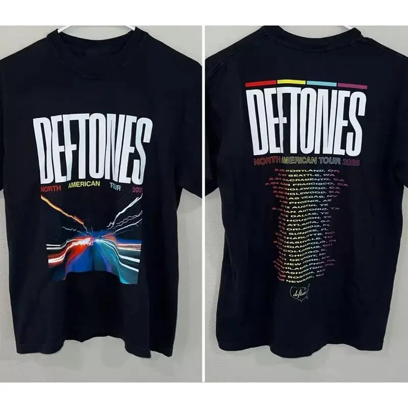 Футболка Deftones 2025 Tour North American Dates, 2 сторона TMB5247