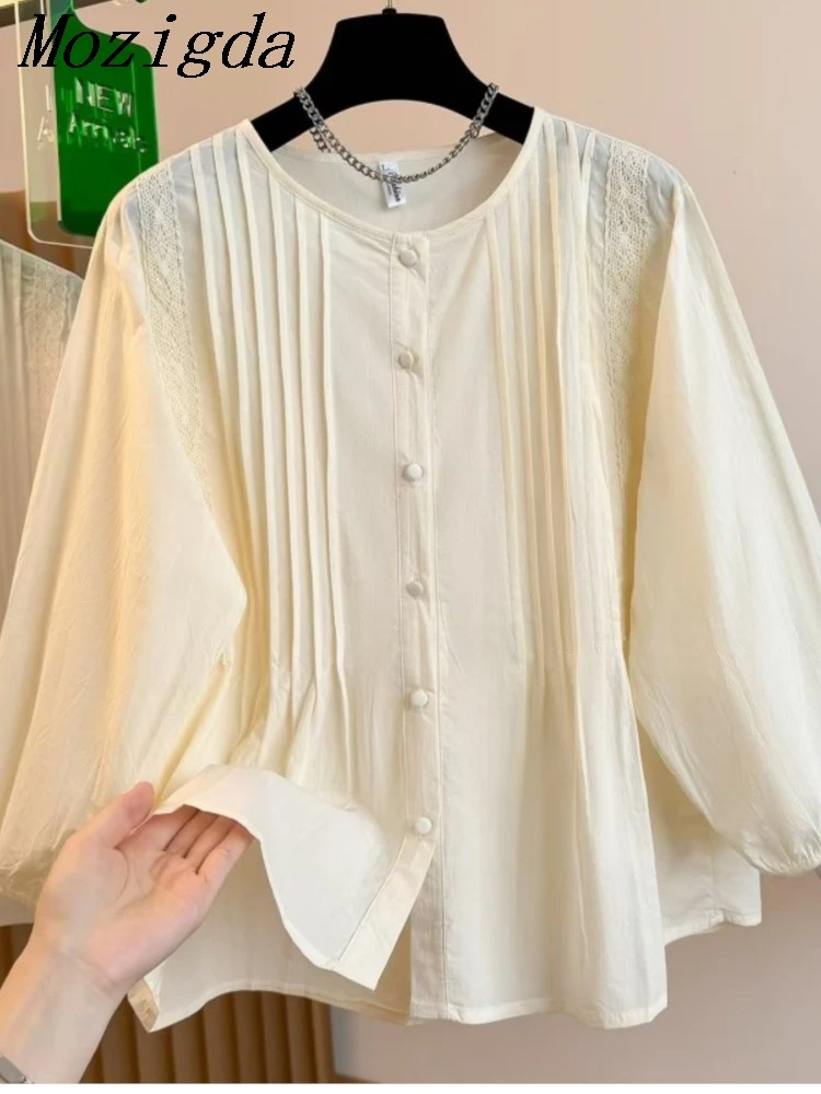 Осенние хлопковые шикарные корейские женские топы Blusas, женские милые японские девушки, бежевые свободные повседневные рубашки на пуговицах в стиле Пеппи, блузки