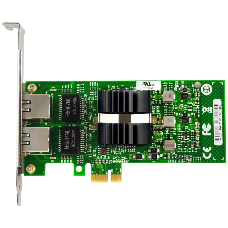 Сетевая карта PCI Express, 82576 EB/GB, два порта PCIE X1 Gigabit Ethernet, 10/100 Мбит/с, LAN-адаптер, контроллер, проводной E1G42ET