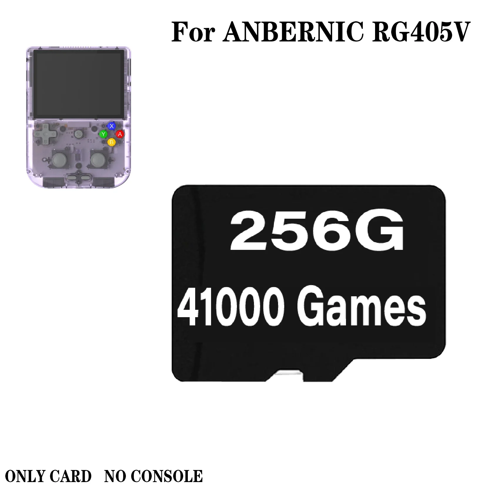 Фото Портативная игровая консоль ANBERNIC RG405V, TF-карта, предварительно загруженная игра для портативной игры, 512 г, встроенная карта памяти для игр 75000, подарок №3