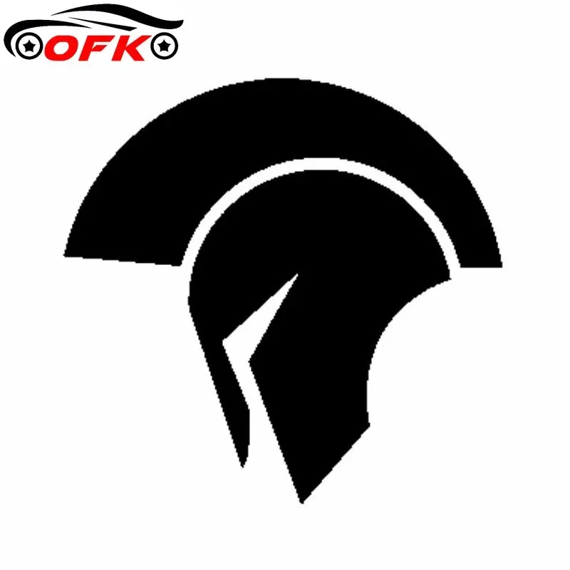 Виниловая наклейка на шлем Warrior, цвет черный/серебристый, 12,7 см * 12,3 см