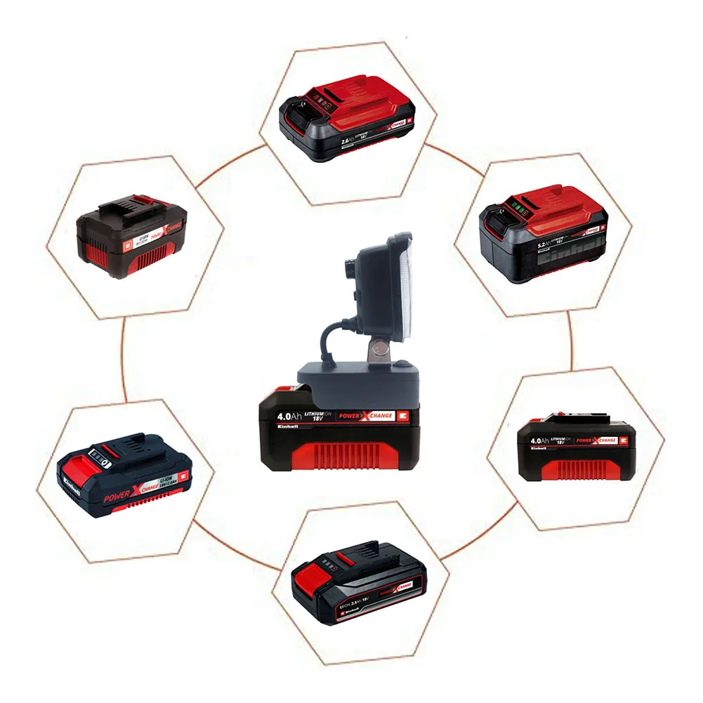 Высококачественная Беспроводная Светодиодная рабочая функция для Einhell 18V Liion Battery подходит для доков и активного отдыха (art.: 3920c52b3e6bc) - 3920c52b3e6bc