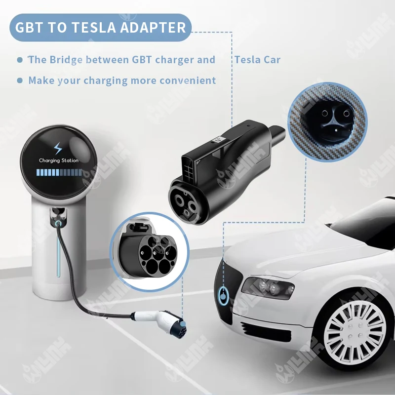 Фото Адаптер CHAdeMO 250A, адаптер постоянного тока для быстрой зарядки CHAdeMO в Tesla, для Nissan Leaf №3