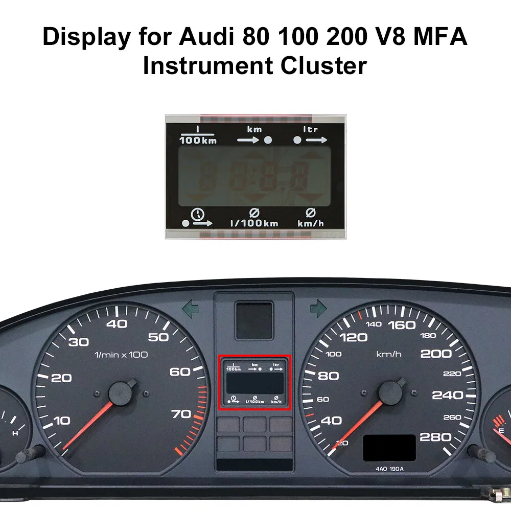 ЖК-дисплей для Audi 80 100 200 V8 MFA, ремонт инструментов PIXEL