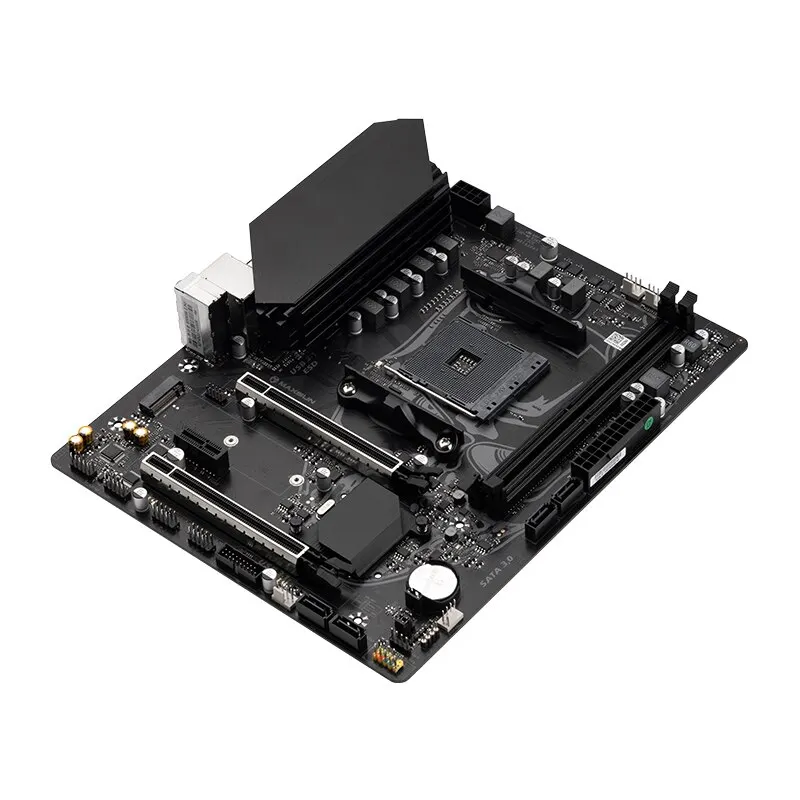 Фото Игровая материнская плата MAXSUN B550M AMD DDR4 M.2, поддерживает процессор Ryzen R3 R5 R7 AM4 5600G 5700G 5700X, компоненты настольного компьютера №2