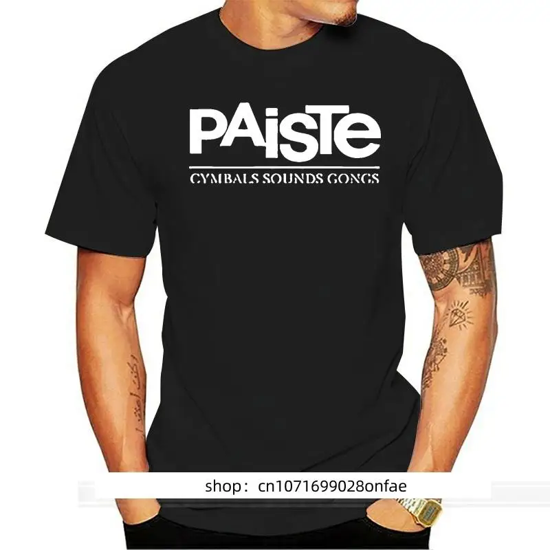 Футболка с логотипом Paiste Simbal S M L XL 2XL 3XL Katun Kaos Pria Musim Panas Kaos Fashion Ukuran Euro