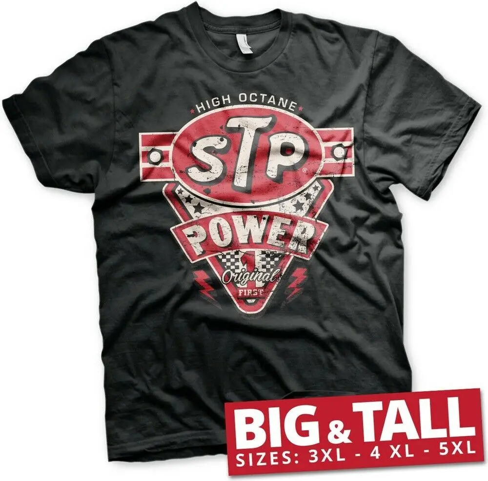 Черная футболка большого размера STP Power