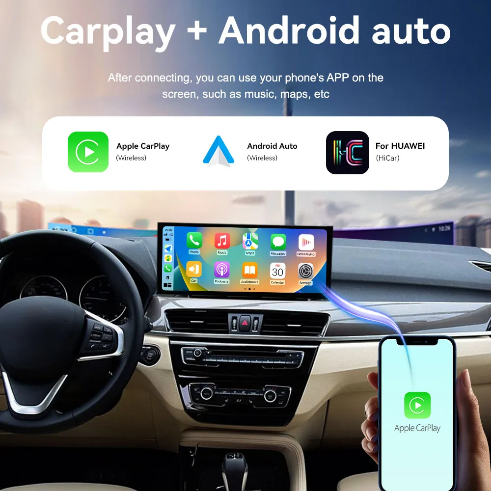 Фото 2025 Новая система ID5 ID6 UI Android13, беспроводная система Carplay AUTO для BMW X1 F48 2016 2017-2019 NBT EVO, автомобильный радиоприемник, видеоплеер, GPS NAVI №3