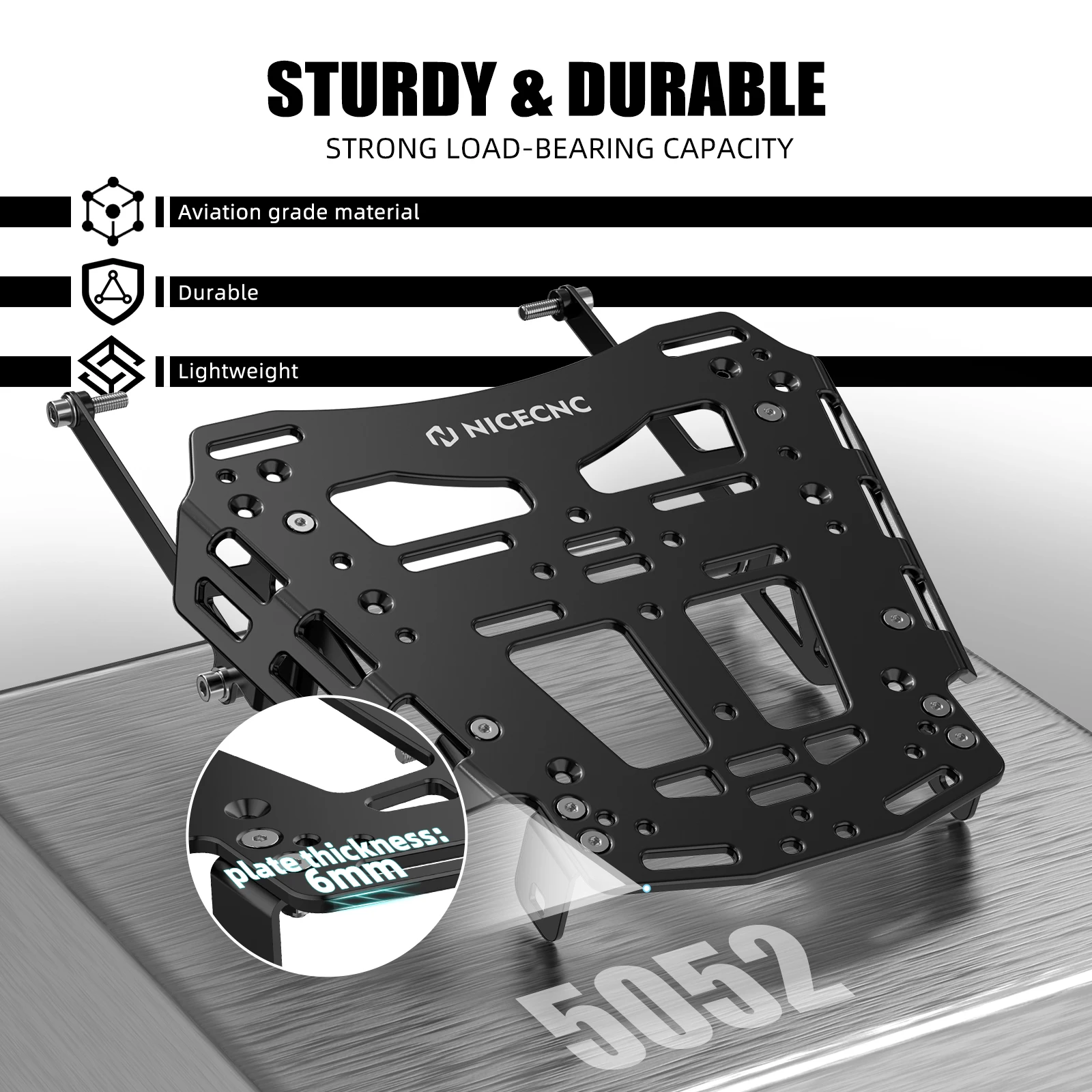 Фото Задний кронштейн багажника для Suzuki DR 650S DR 650SE DR 650S SE DR 650 S DR 650 SE 1996-2019 2020 2021 2022 2023 2024 2025 №4