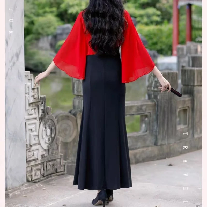 Фото Женское Вьетнамское платье Aodai, винтажное Cheongsam, банкетное вечернее платье для свадебной вечеринки, традиционная китайская одежда с цветочной вышивкой №4