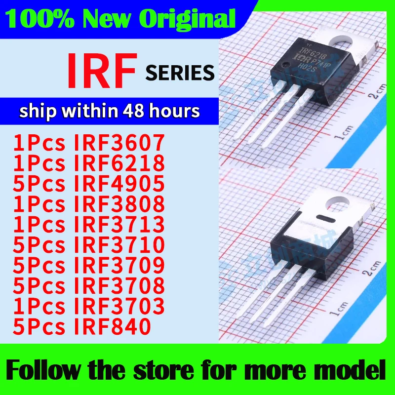 IRF3607 IRF6218 IRF4905 IRF3808 IRF3713 IRF3710 IRF3709 IRF3708 IRF3703 IRF840 Высокое качество Новый