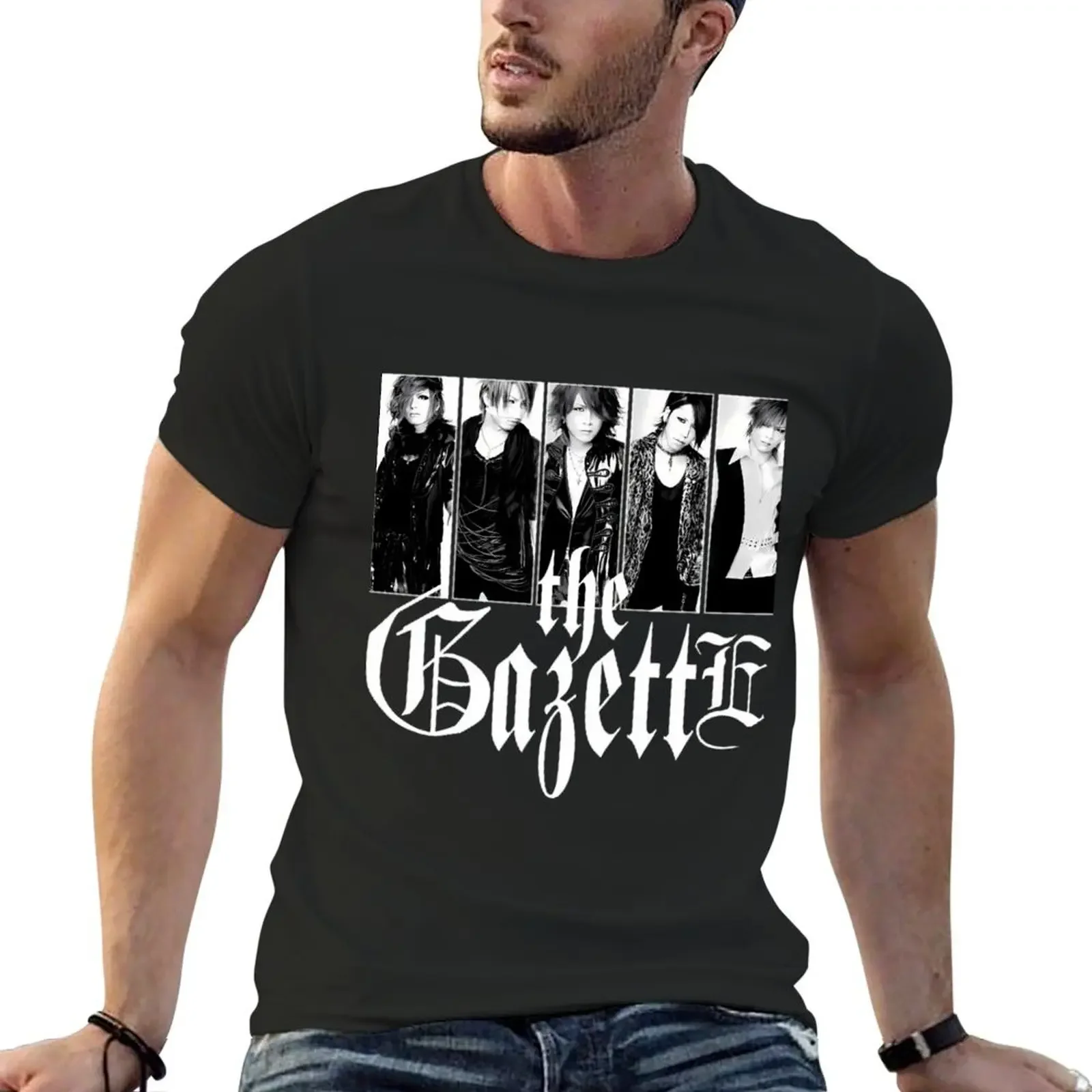Футболка The Gazette Japan Rock Band, винтажная одежда, летние топы, футболки с рисунком рэпера, мужская футболка