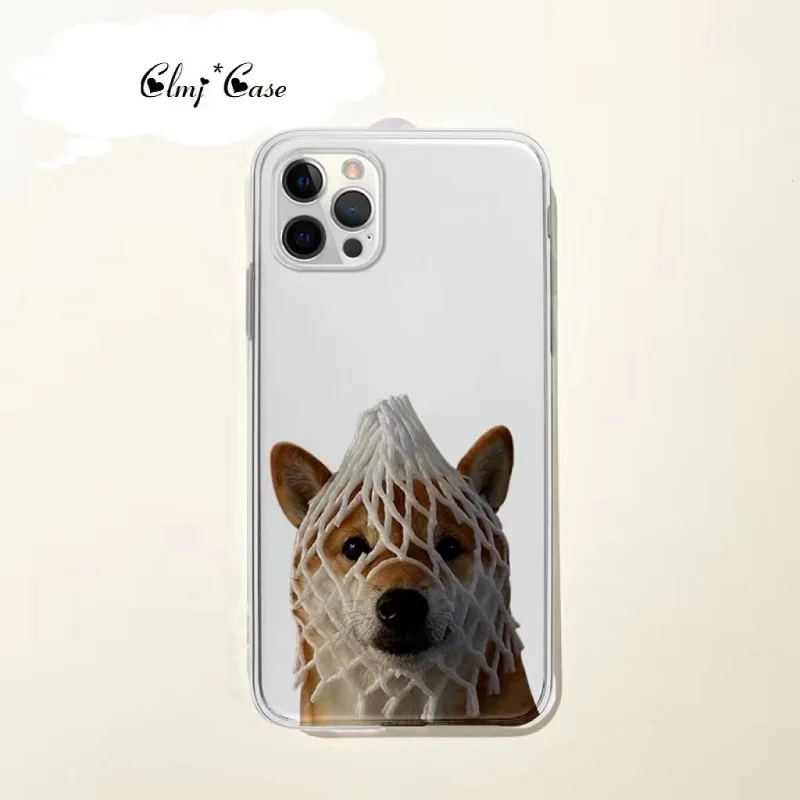 Чехол для телефона Clmj Funny Dog для Samsung Galaxy A32 A54 A53 A52 A13 A14 A23 A72 S23 Plus S22 Ultra S21 FE Силиконовый защитный чехол
