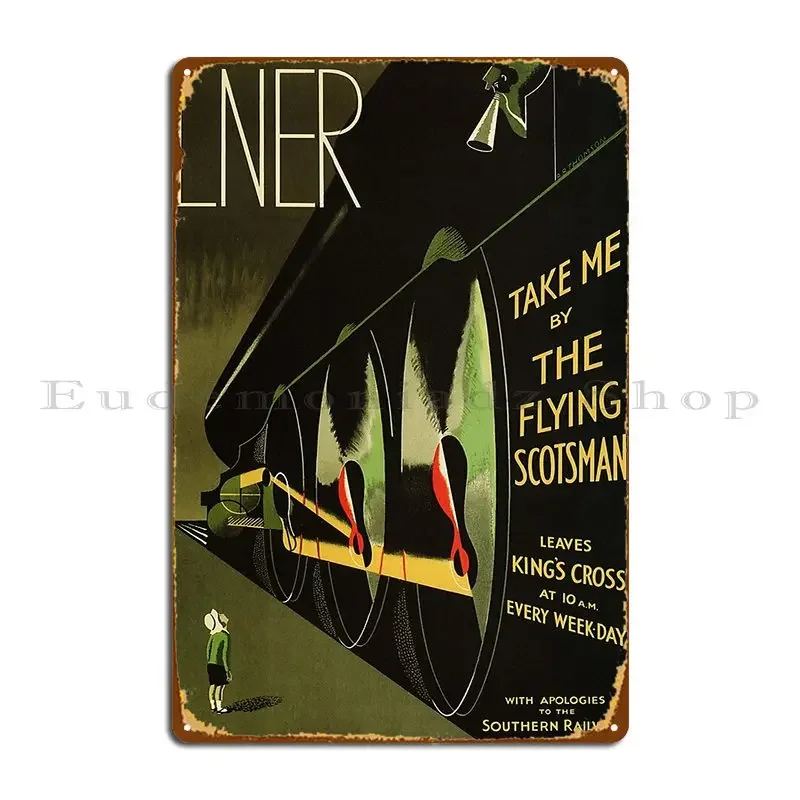 Металлическая табличка Lner Take Me, ржавый классический кинотеатр, железная жестяная вывеска, плакат
