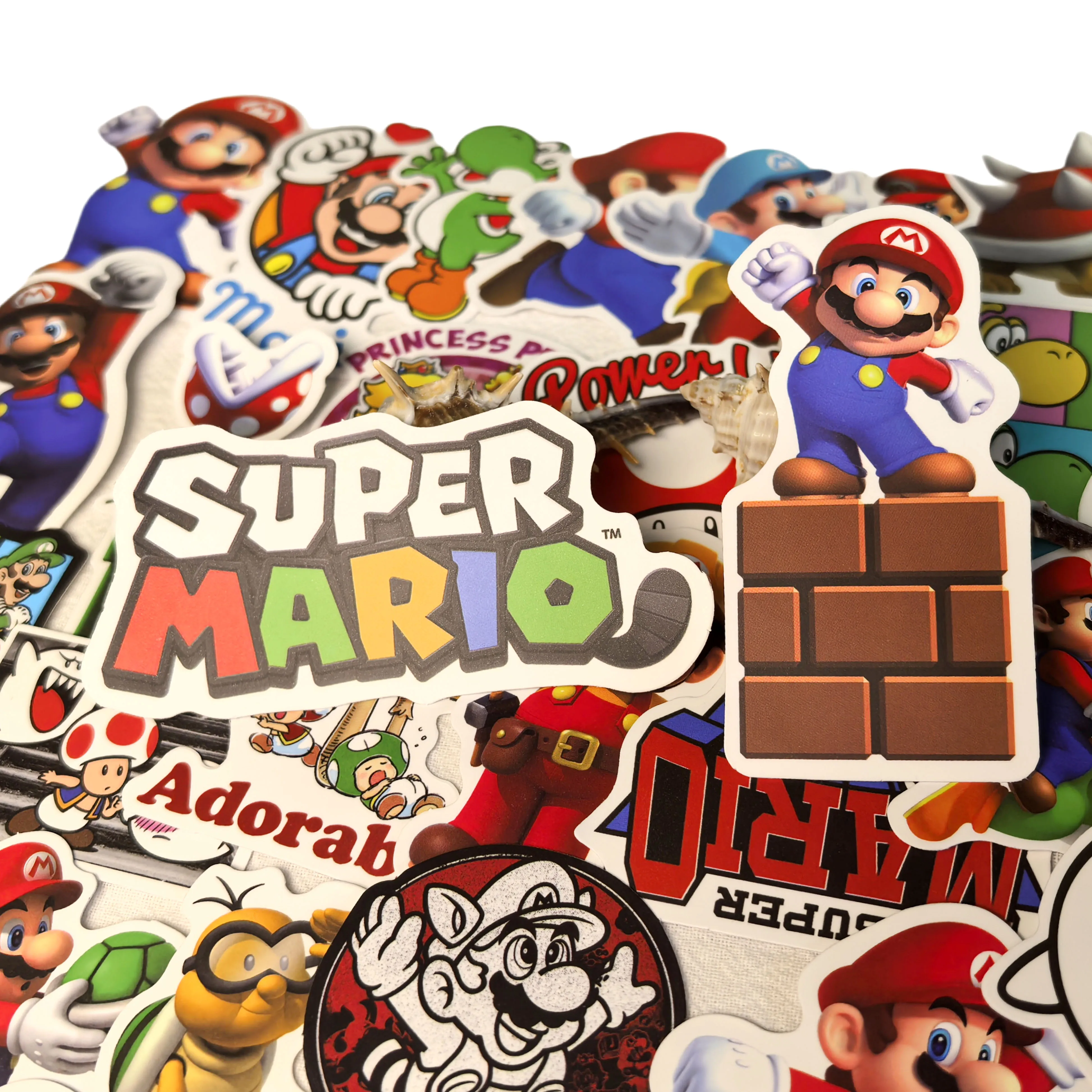 Фото 30 шт., аниме, наклейка с героями мультфильмов, Super Mario Bros, игра, скейтборд, велосипед, гитара, книга, ноутбук, телефон, мотоцикл, водонепроницаемая детская наклейка №2