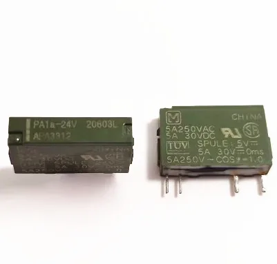 Фото 10 шт./лот реле PA1A-5V PA1A-12V PA1A-24V APA3319 APA3311 APA3312 4PIN 5A250VAC №2