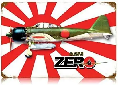 1p, табличка булавки, винтажное шикарное художественное украшение, плакат Zero Fighter, реактивный самолет, японская классическая японская временная война, военный по магазину, бара H