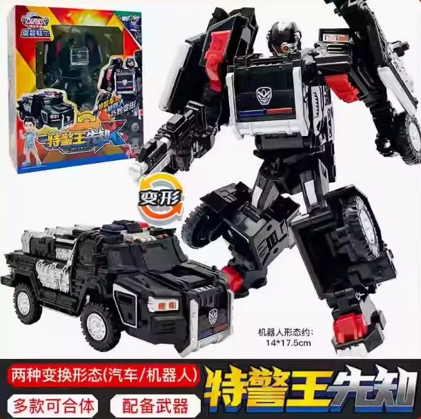 Фото Новый автомобиль-трансформер Hello Carbot: The Return Of The Titans, специальный полицейский робот-трансформер, индивидуальные подарочные игрушки для мальчиков №4