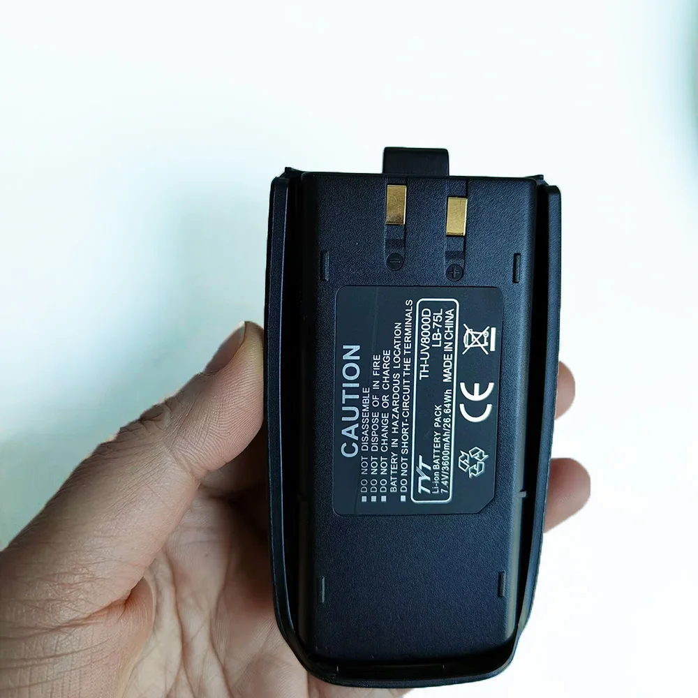 Фото TH-UV8000D Батарея для рации LB-75L 3600 мАч для TYT UV8000D UV8000E TC-8000 TC-8000V Двусторонняя радиосвязь Дополнительная сменная батарея №4