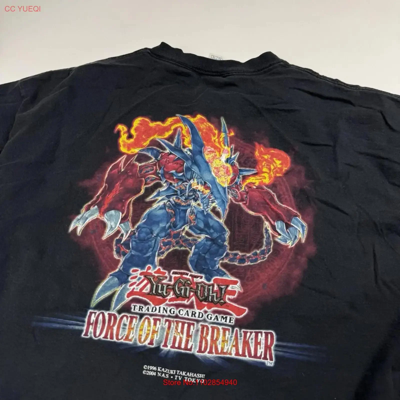 Винтажная футболка Yugioh TCG Force Of The Breaker, мужская, размер XL, черная, Vtg, винтажная, дышащая, модная, универсальная