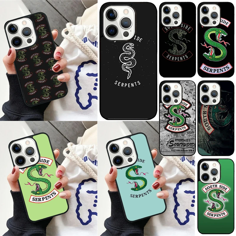 Чехол для телефона Riverdale South Side Serpents ForiPhone 17 Air Plus Max 16 16e 13 14 15 Pro Max 12 11 15 Pro Max Cover