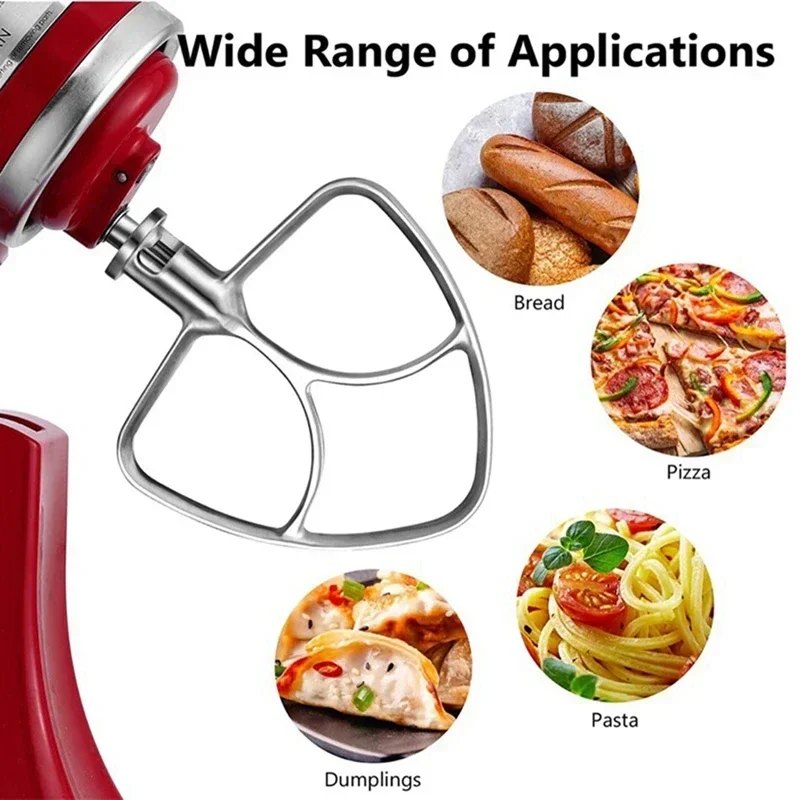 Фото Запчасти для насадок для миксера, аксессуары для Kitchenaid, 5-литровый миксер K5WW, проводной хлыст и крюк для теста 5K7SDH и лопатка для миксера №5