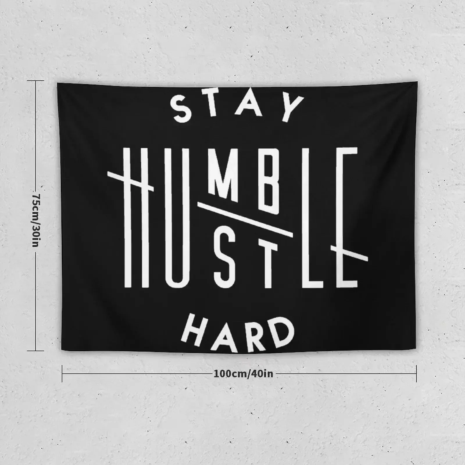 Фото HUSTLE HARD STAY HUMBLE гобелен настенный ковер настенный декор украшения дома эстетический гобелен №2