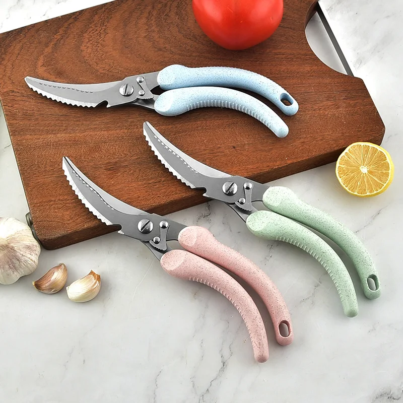 Кухонные ножницы, кухонные ножницы, ножницы для куриных костей, искусственная утка, ножницы для рыбы, нож для готовки, инструменты для овощей и мяса, Tijeras