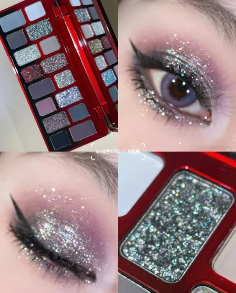 QianYan Cosmetics 16 цветов розовый коричневый ковбойский синий дымчатый тени для век рождественские многоцветные матовые жемчужные глаза нежная палитра для макияжа