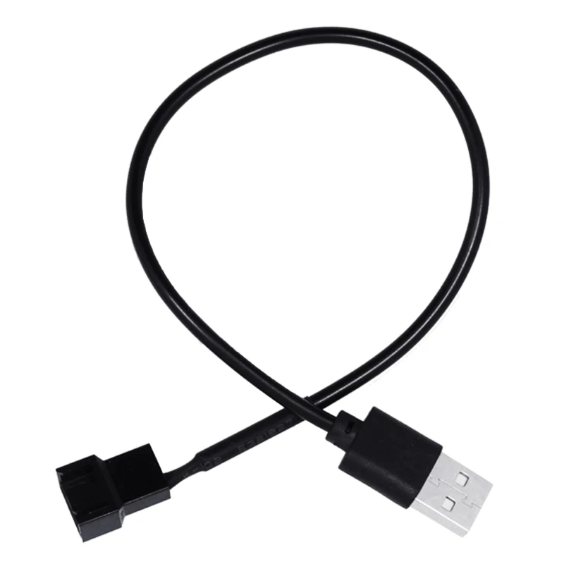 4Pin Female to 5V USB Male USB Adapter Cable USB to 4Pin-Molex Fan Power Connector Computer for Case Chassis Adapter Co