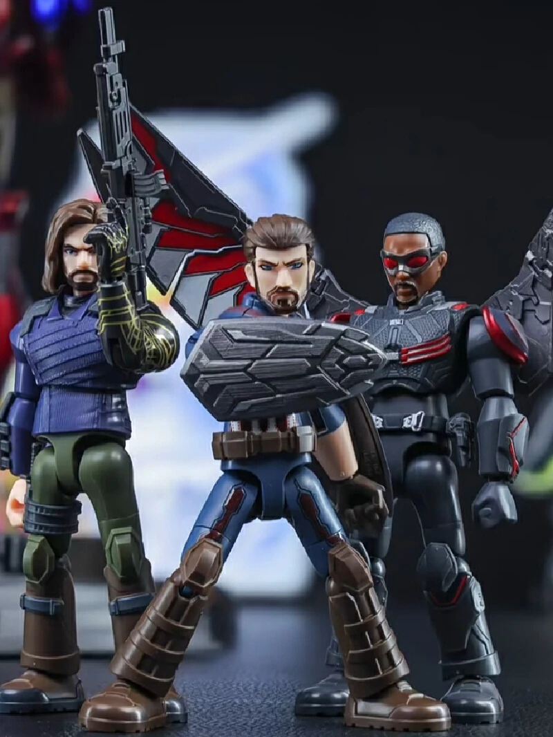 Подлинная Blokees Marvel Heroes Galaxy версия 1,0 2,0 3,0 слепая коробка Mk50 Капитан Америка строительный блок экшн слепая коробка подарок (art.: 3920ccd44ce83) - 3920ccd44ce83