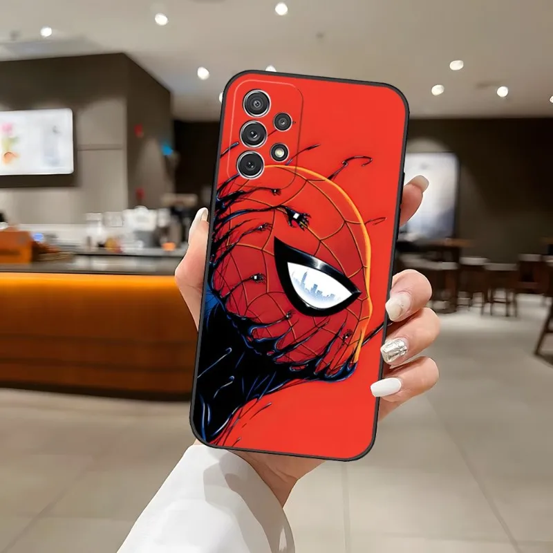 Фото Чехол для телефона Marvel Человек-паук для Samsung A54 A14 A33 A13 A21 A34 A71 A05 A22 A53 A52 A73 A32 A50 A20 A40 A23 A24, чехол №3
