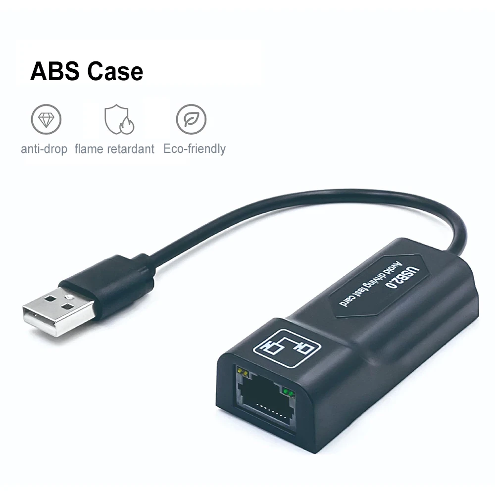 Внешняя сетевая карта USB 2,0 Mini USB к RJ45 Ethernet Lan адаптер кабель 10/100 Мбит/с для Win 7 8 10 XP Mac ПК ноутбука Бесплатный драйвер