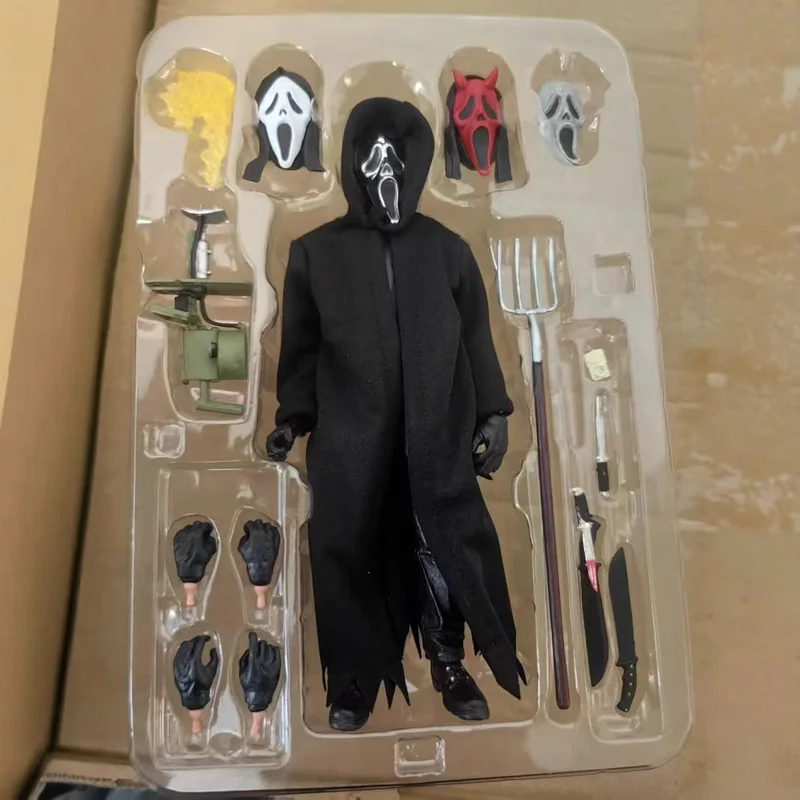 Фото Аниме Крик Ghostface Фигурка Neca Ghost Nun Фигурка Ужасы Игрушки Кукла Хэллоуин Вечеринка Рождественский Подарок для Друзей 18 см №3