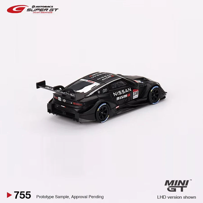 Фото Модель автомобиля MINIGT 1:64 Nis Z GT500 # Литой спортивный автомобиль NISMO из сплава 230 2021. # 755 Черный №3