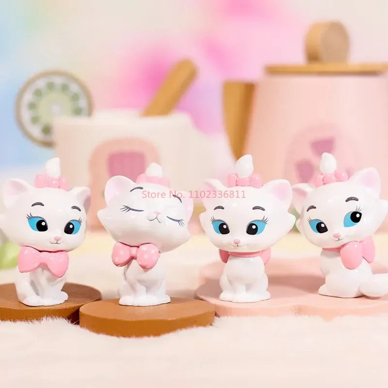 Фото Миниатюрная фигурка из аниме MINISO Disney «Мари», Милая модель игрушек аниме, мультяшная Кукла, автомобиль, декор Dsek, коллекционный подарок для детей №3