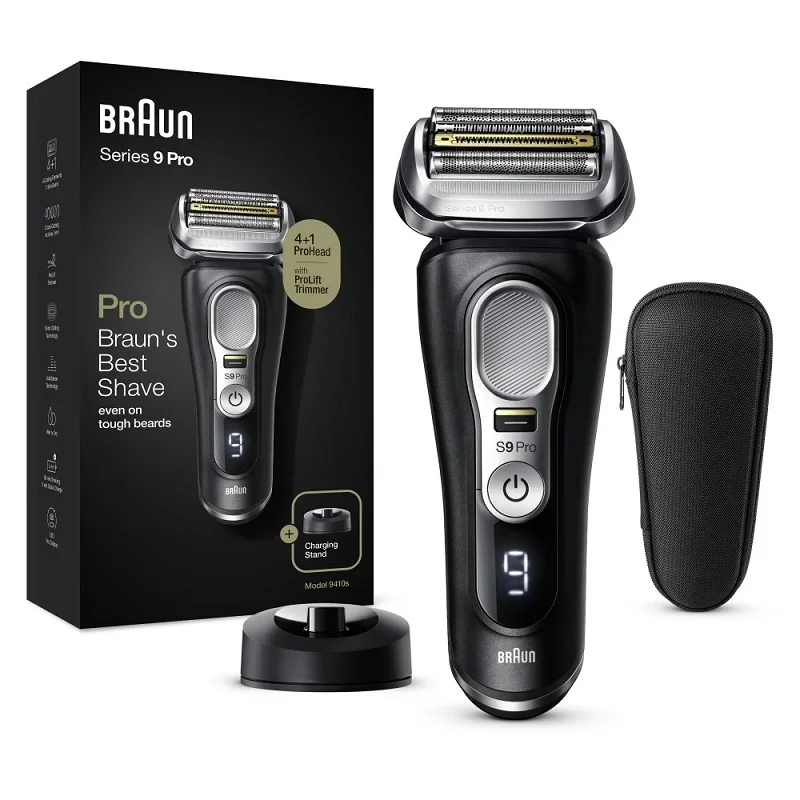 Фото Электробритва Series 9 9410s с зарядной станцией и футляром Braun №4