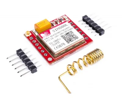 Модуль GSM/GPRS GSMIN SIM800L с антенной для Arduino (Красный)