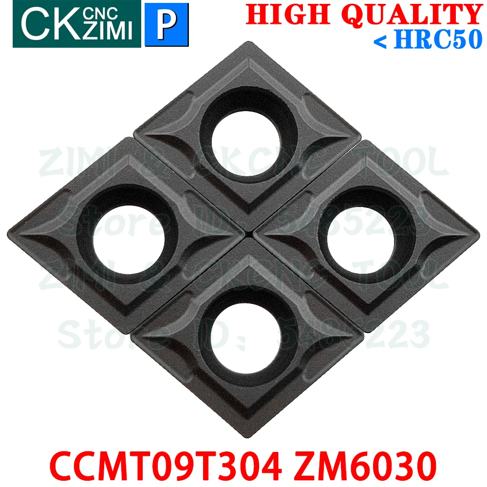 CCMT09T304 ZM6030 CCMT 09T304 ZM6030 Твердосплавные пластины Инструменты с пластинами для внешней токарной обработки Отрицательный станок с ЧПУ Токарный станок по металлу Режущие инструменты для нержавеющей стали
